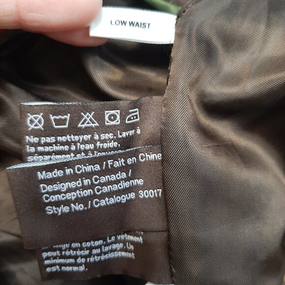 Danier Womens Brown Suede Leather Bootcut Pants Size 4 - Picture 10 of 11